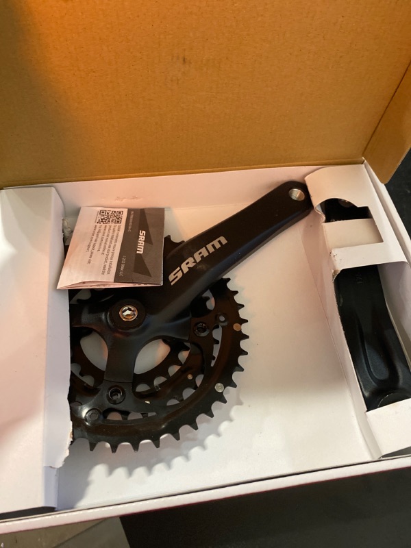 Photo 2 of SRAM S600 PowerSpline 175mm 22-32-42 9 speed Crankset Black
