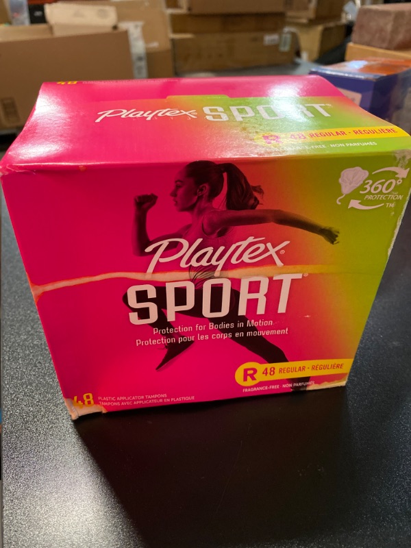 Photo 2 of Playtex Sport Unscented Plastic Tampons - Regular - 48ct
