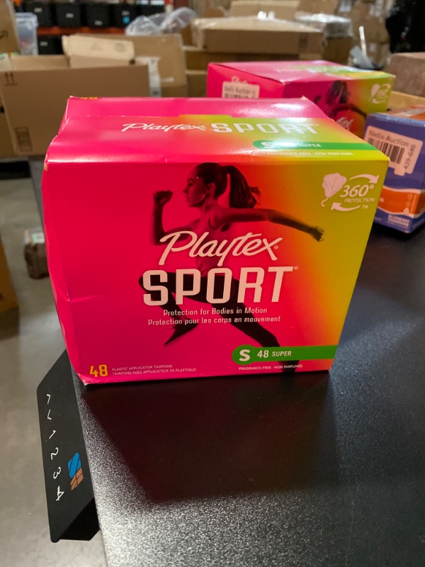 Photo 2 of Playtex Sport Unscented Plastic Tampons - Super - 48ct