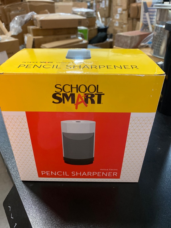 Photo 3 of School Smart Vertical Pencil Sharpener, 6 x 4 Inches, Electric, Black and Gray