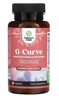 Photo 1 of Nature's Craft, G-Curve, Women's Wellness, 60 Capsules
