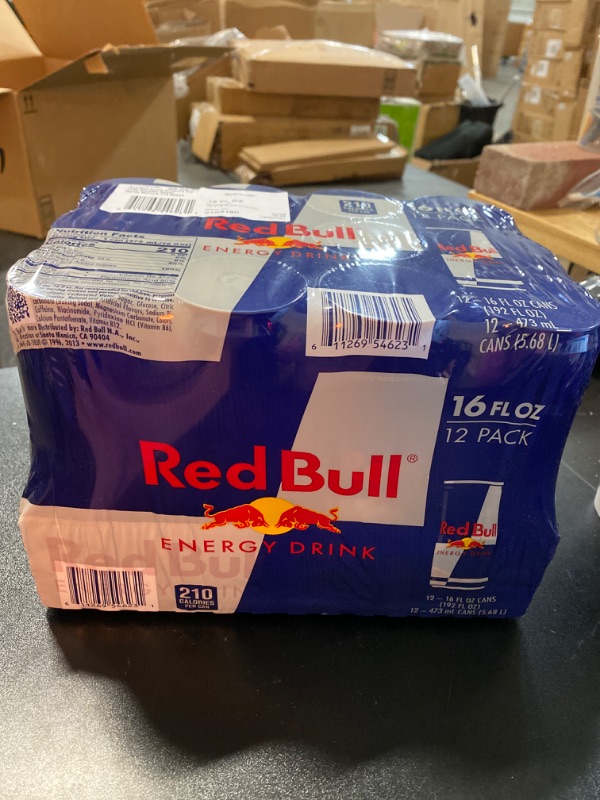 Photo 2 of Red Bull Energy Drink, 16 Fl Oz Cans, 12 Pack Original 16 Fl Oz (Pack of 12)