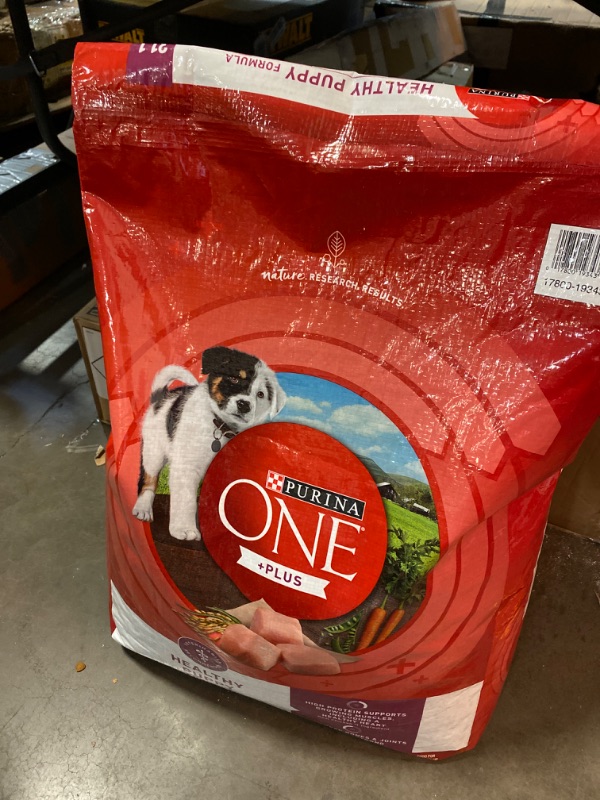 Photo 2 of Purina ONE Plus Healthy Puppy Formula High Protein Natural Dry Puppy Food with added vitamins, minerals and nutrients - 31.1 lb. Bag