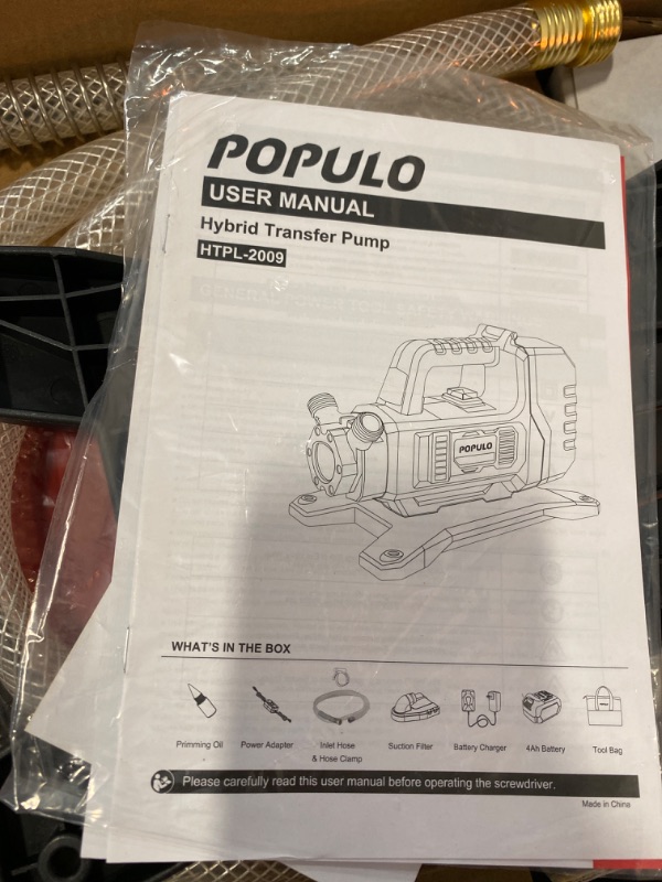 Photo 3 of POPULO Hybrid Water Transfer Pump
