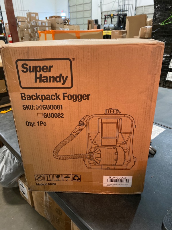 Photo 1 of SuperHandy PRO ULV Fogger, Corded Backpack Garden Mist Sprayer, 2.6GAL 1-15GPH - Upgraded Hose & Turbo Jet Spray Nozzle - for Lawncare, Disinfectant, Hydroponics
