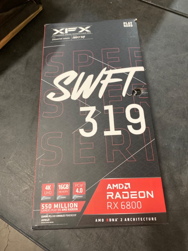 Photo 3 of XFX - Speedster SWFT319 AMD Radeon RX 6800 CORE 16GB GDDR6 PCI Express 4.0 Gaming Graphics Card - Black
