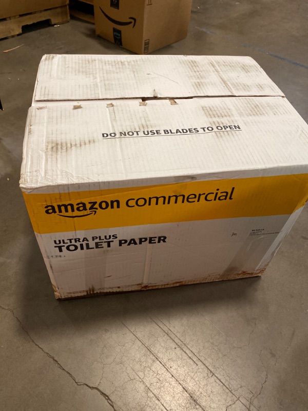Photo 3 of AmazonCommercial 2-Ply White Ultra Plus Individually Wrapped Toilet Paper/Bath Tissue|Bulk|Septic Safe|FSC Certified|400 Sheets per Roll (80 Rolls)(4.1" x 3.5" Sheet)