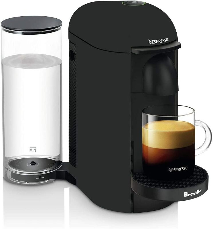 Photo 1 of VertuoPlus Deluxe Black

Nespresso VertuoPlus Deluxe by Breville, Matte Black
Style:Machine Only
Color:Matte Black