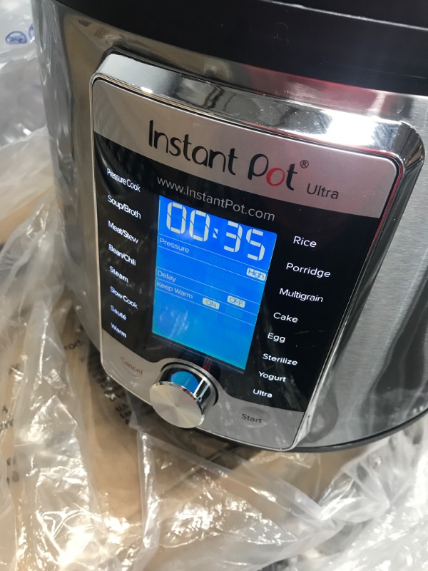 Photo 3 of 
Instant Pot Ultra, 10-in-1 Pressure Cooker, Slow Cooker, Rice Cooker, Yogurt Maker, Cake Maker, Egg Cooker, Sauté, and more, Includes App With Over 800...
Size:6QT