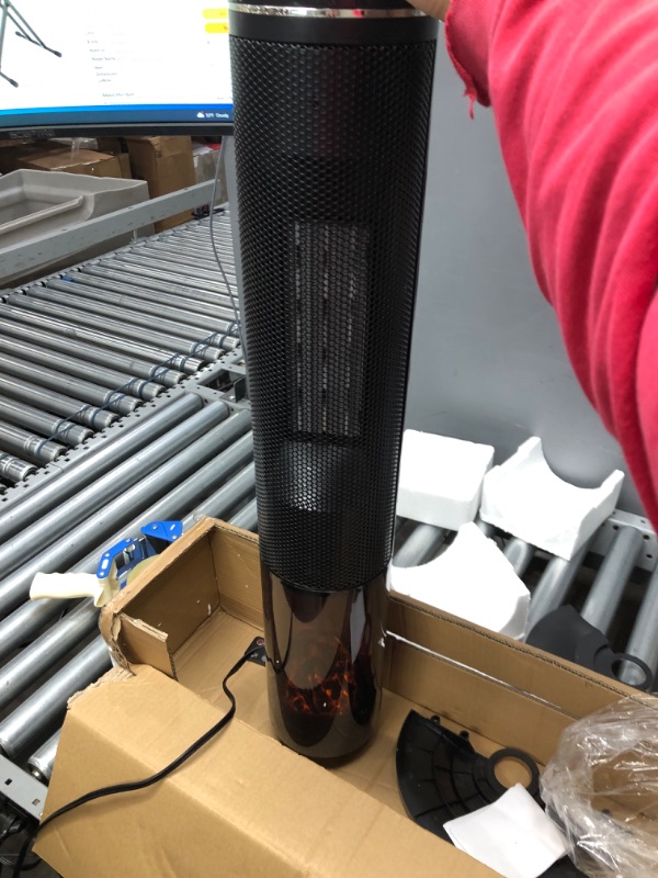 Photo 1 of ECOWELL 33” Tower Space Heater 3D Flame Tower Fan Heater