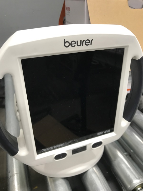 Photo 1 of *** POWERS ON *** Beurer IL50 Infrared Heat Lamp, Red Light Heat Device (Portable), for Muscle Pain and Pain Relief, for Cold Relief, Improves Blood Circulation, 300W, Safety-Features