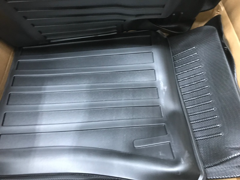 Photo 3 of (6 Pack) Tesla Model Y Floor Mats 2023 2022 2021 2020 3D Full Cover Front Rear Trunk Mats Custom Fits Floor Liners for Tesla Model Y Accessories All-Weather Protect Rear Cargo Liner Mats Model Y ?6 Pack?Floor+Cargo+Trunk Mats