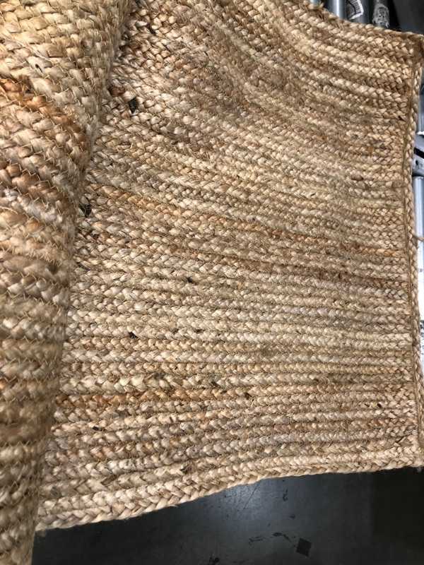 Photo 2 of ** DAMAGED**  nuLOOM Rigo Hand woven Farmhouse Jute Area Rug  2'6"x10
