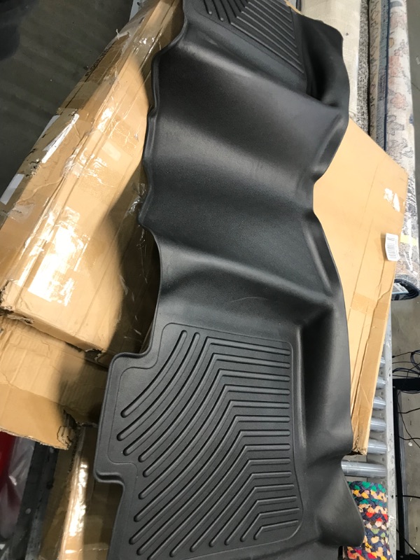 Photo 3 of OEDRO Floor Mats Compatible for 2013-2018 Dodge Ram 1500/2500/3500 with 1st Bench Seats, 2 Row Liner Set (Over-Hump Front & 2nd Seat), Crew Cab ONLY 19-22 New Body