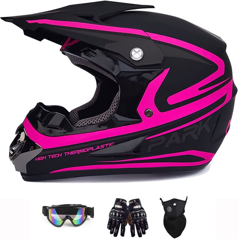 Photo 1 of **** HELMET ONLY **** *** MISSING GLOVES AND GLASSES ***
Anti-Collision Dirt Bike Helmet Trend Skull ATV DOT Approved BMX Helmet