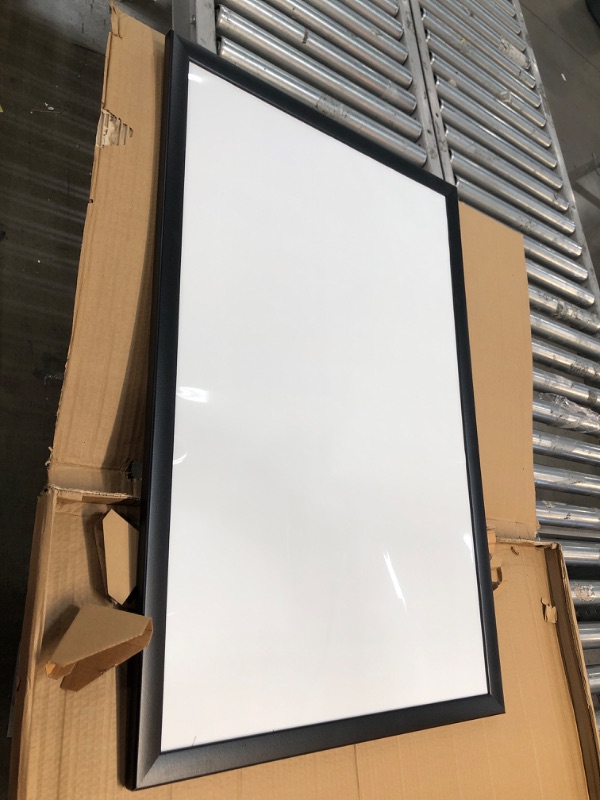 Photo 2 of WARPED WHITEBOARD; SCRATCHED FRAME***U Brands Magnetic Dry Erase Board, 23 x 35 Inches, Black Wood Frame (311U00-01) 35 x 23''