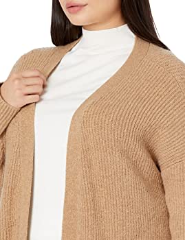 Photo 1 of Goodthreads womens boucle cardigan seater, carmel heather, Medium