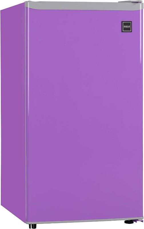 Photo 1 of RCA RFR321-PURPLE 3.2 Cu Ft Compact Fridge, Mini Refrigerator, Purple
