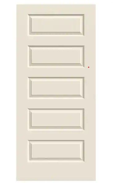 Photo 1 of 36 in. x 80 in. Rockport Primed Smooth Molded Composite MDF Interior Door Slab
