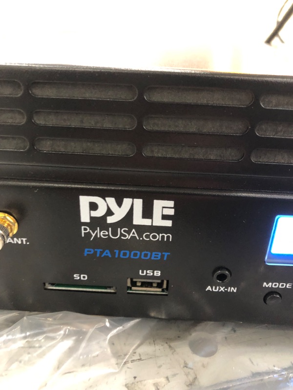 Photo 4 of 2-Channel Bluetooth Power Amplifier - 2000W Bridgeable Rack Mount Pro Audio Sound Wireless Home Stereo Receiver w/TRS XLR Input, LCD, Bridge Mode, Cooling Fan - Entertainment Speaker System - Pyle
