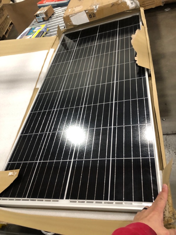 Photo 2 of BougeRV 180 Watts Mono Solar Panel, 12 Volts Monocrystalline Solar Cell Charger High Efficiency Module for RV Marine Boat Off Grid
