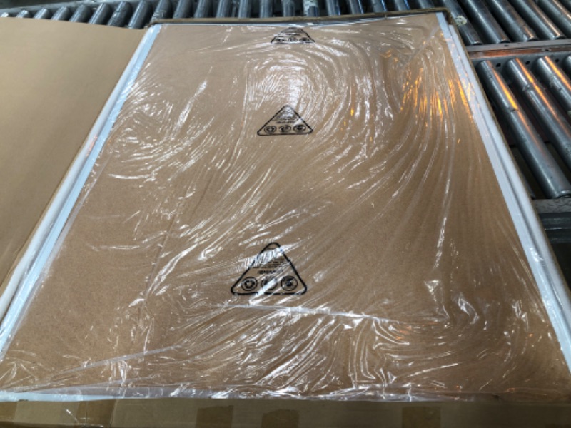 Photo 1 of DENTED BOARD; DAMAGED FRAME***Board2by Cork Board Bulletin Board 36 x 48, Silver Aluminium Framed