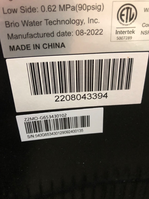 Photo 1 of Brio Bottom Loading Water Cooler Water Dispenser – Essential Series - 3 Temperature Settings - Hot, Cold & Cool Water - UL/Energy Star Approved