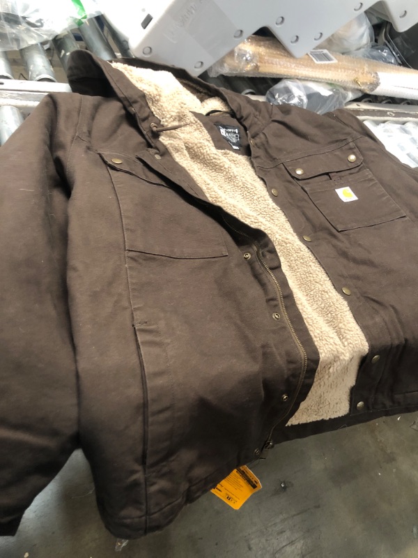 Photo 2 of Carhartt Men's Bartlett Jacket (Regular and Big & Tall Sizes) X-Large Dark Brown