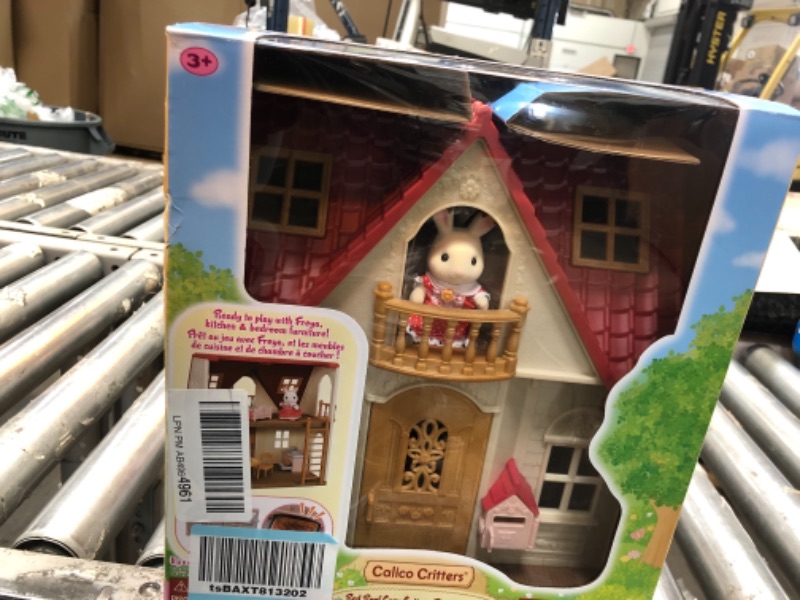 Photo 2 of Calico Critters Red Roof Cozy Cottage Dollhouse Playset with Figure, Furniture and Accessories