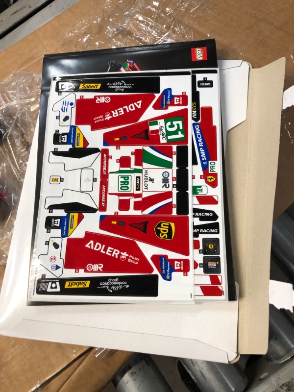 Photo 6 of BOX IS DAMAGED**LEGO Technic Ferrari 488 GTE “AF Corse #51” 42125 Building Set for Adults (1,684 Pieces)