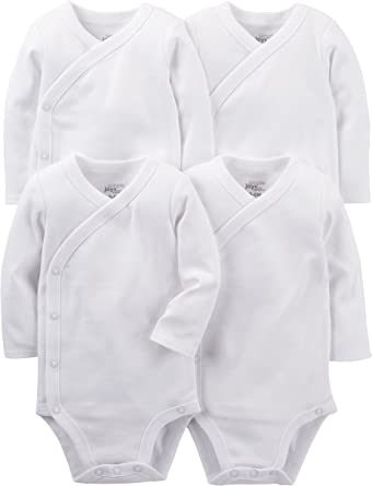 Photo 1 of Simple Joys by Carter's Unisex Babies' Side Snap Bodysuit, Pack of 4//// 0-3 months
