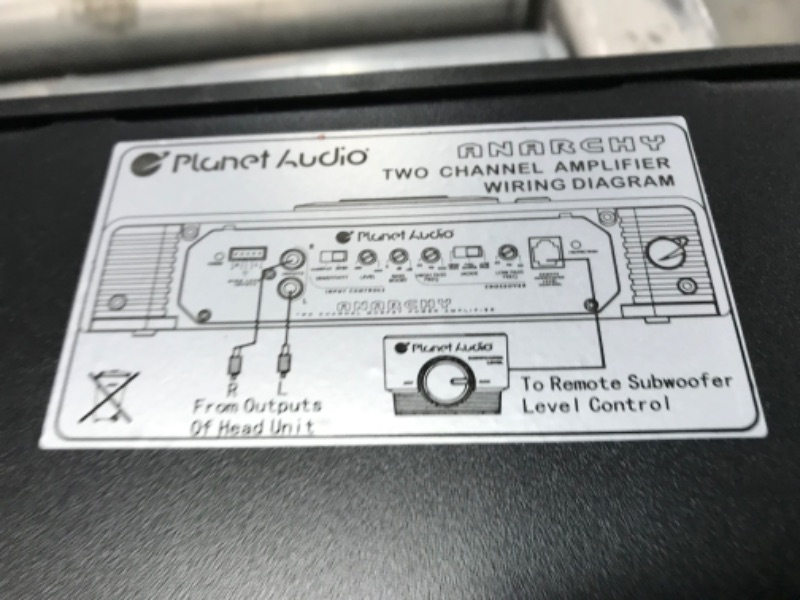 Photo 4 of Planet Audio AC2600.2 Anarchy Series Car Audio Amplifier - 2600 High Output, 2 Channel, Class A/B, High/Low Level Inputs, High/Low Pass Crossover, Full Range, Hook Up To Stereo and Subwoofer