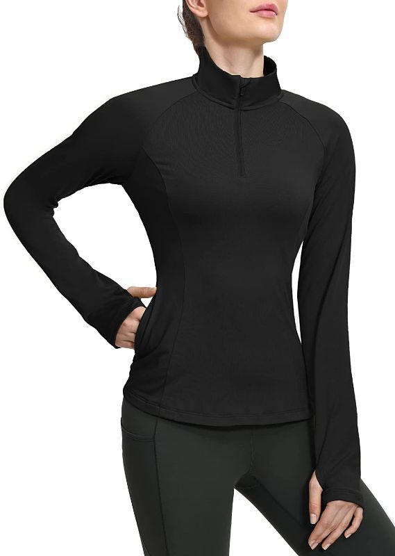 Photo 1 of Hiverlay Quarter Zip Pullover Women Half Zip Fleece Running Shirts Thermal Equestrian with Thumbholes Back Vent Winter Gear
SIZE- MEDIUM 