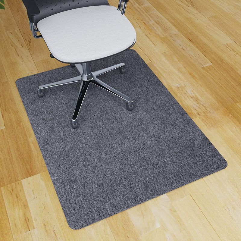 Photo 1 of 1/5" Thick 47" x 35" Heavy Duty Hard Chair Mat, Can be Used on Carpet or Hard Floor 1Pack - 35'' x 47'' x 1/5'' Hard Material - for Carpets & Hard Floors