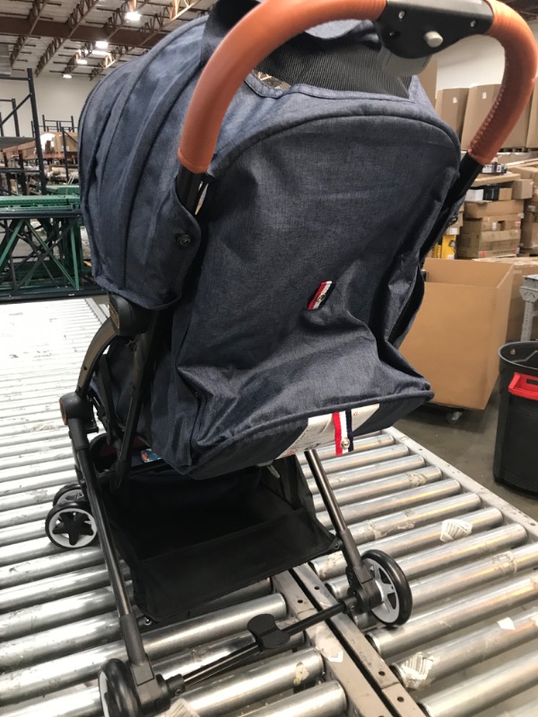 Photo 2 of BABY K Lightweight Travel Stroller - Includes Travel Storage Pouch - A Collapsible Airplane Stroller with Adjustable Reclining Backrest & Easy One-Hand Fold for Infant & Toddler of 3-36 Months Blue