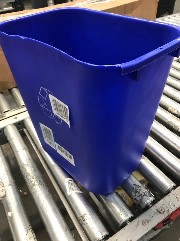 Photo 2 of Storex Medium Recycling Basket, 15 x 10.5 x 15 Inches, Blue, (STX00714U01C)