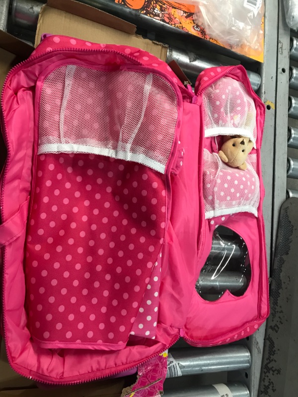 Photo 3 of Beverly Hills Doll Collection 8 Piece Doll Traveling Trolley Set Fits 18" American Girl Doll Includes Pajamas, Sleeping Bag, And
