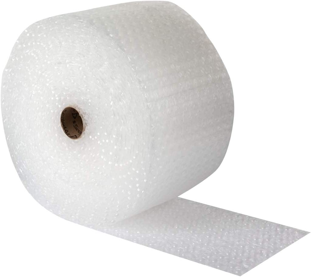 Photo 1 of Duck Brand Large Bubble Wrap Roll, 5/16" Large Bubble Cushioning, 12" x 100', Perforated Every 12" (1061909)
