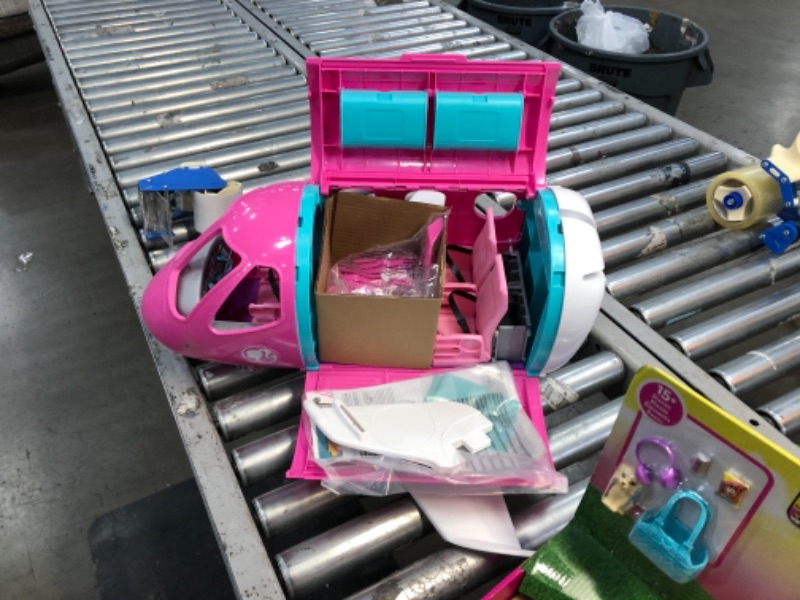 Photo 2 of Barbie Dreamplane Airplane Toys Playset with 15+ Accessories Including Puppy, Snack Cart, Reclining Seats and More Standard