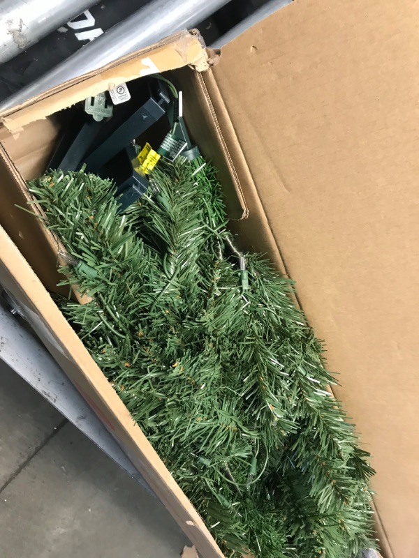 Photo 4 of **used-item**
National Tree Company Pre-Lit Artificial Full Christmas Tree, Green, Canadian Fir Grande, White Lights, Includes Stand, 4 Feet 4 ft 100 Clear Lights