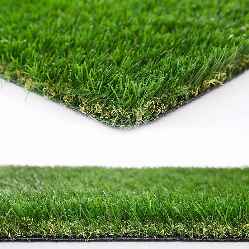 Photo 1 of 4 FT x 6 FT, Heyroll Customized Sizes Thick Faux Grass, 1.38" Indoor Outdoor 