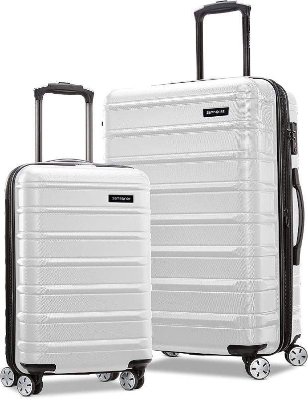 Photo 3 of Samsonite Omni 2 Hardside Expandable Luggage with Spinners, Birch White, 2-Piece Set (20/24)