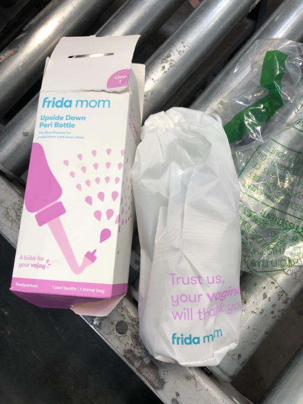 Photo 2 of Frida Mom Upside Down Peri Bottle for Postpartum Care | The Original Fridababy MomWasher for Perineal Recovery and Cleansing After Birth. Color:Gray