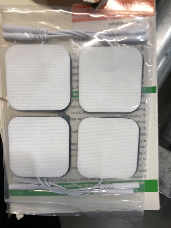 Photo 1 of 24PCS TENS Unit Replacement Pads 2X2, Reusable Tens Pads, Replacement Electrode Patches Compatible with AUVON TENS, TENS 7000, HealthmateForever TENS 24 Pieces Set