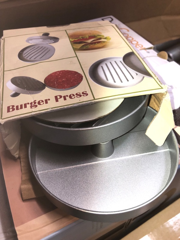 Photo 2 of  Burger Press 100 Patty Papers Set | Non-Stick Hamburger Press Patty Maker Mold