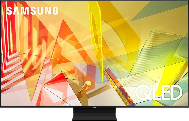 Photo 1 of SAMSUNG 65-Inch Class QLED 4K UHD Q90T Series Quantum HDR Smart TV w/Ultra Viewing Angle, Adaptive Picture, Gaming Enhancer, Alexa Built-in (QN65Q90TDFXZA)
