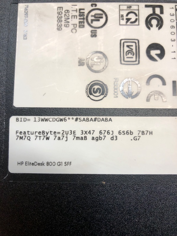 Photo 4 of HP EliteDesk 800 G1 SFF High Performance Business Desktop Computer, Intel Quad Core i5-4590 upto 3.7GHz, 16GB RAM, 1TB HDD, 256GB SSD (boot), DVD, WiFi, Windows 10 Professional (Renewed) HP Desktop