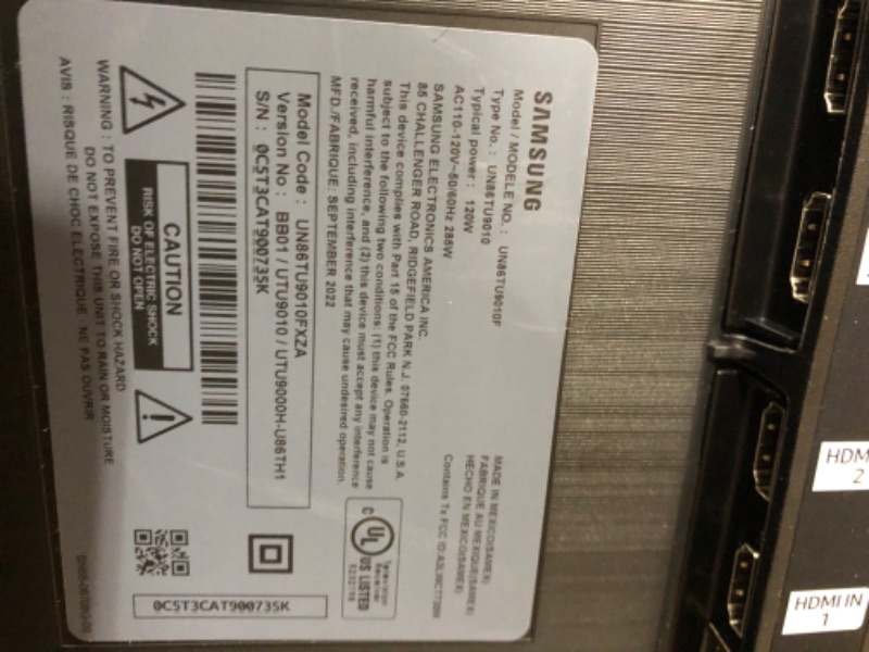 Photo 5 of SAMSUNG 86-Inch Class Crystal 4K UHD LED TU9010 Series HDR, AMD FreeSync, Borderless Design, Multi View Screen, Smart TV with Alexa Built-In (UN86TU9010FXZA, 2021 Model)
