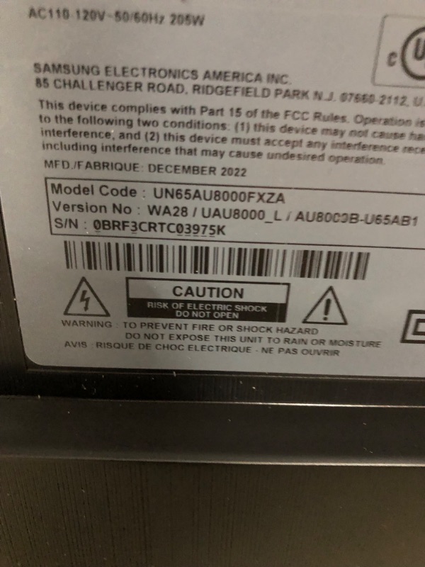 Photo 4 of SAMSUNG 65-Inch Class Crystal 4K UHD AU8000 Series HDR, 3 HDMI Ports, Motion Xcelerator, Tap View, PC on TV, Q Symphony, Smart TV with Alexa Built-In (UN65AU8000FXZA, 2021 Model)
