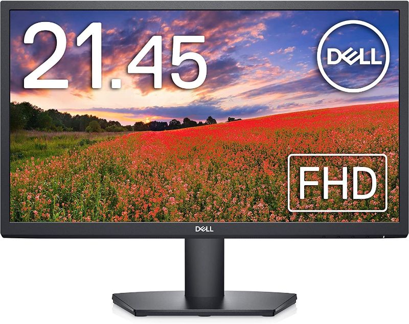 Photo 1 of Dell SE2222H Monitor - 21.45-inch FHD (1920 x 1080) Display, 12ms (Typical) Gray-to-Gray, HDMI 1.4 (HDCP 1.4)/VGA Connectivity, Tilt Adjustability - Black
